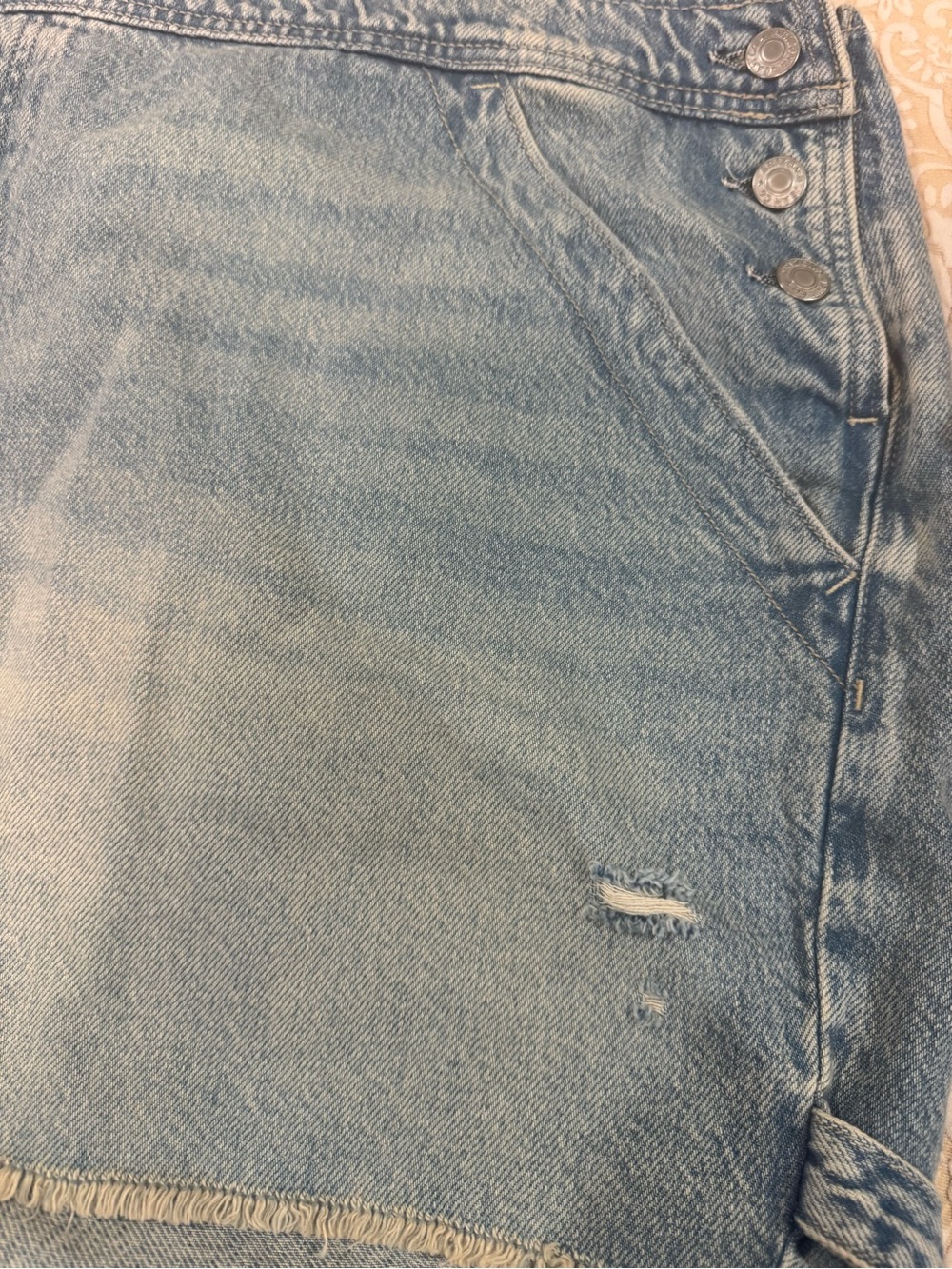 Arizona Jean Co. Light Wash Denim Shortalls XXXL plus - Picture 9 of 10